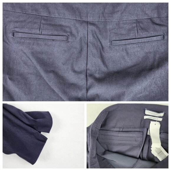 Charter Club Women's Petite Cambridge Slim Pants Size 8P Navy Blue NWOT - Picture 4 of 8